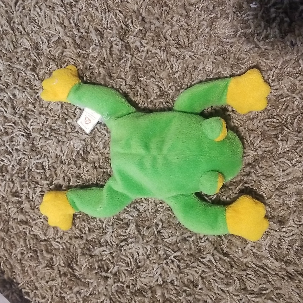 1997 Vintage Smoochy Frog Beanie Baby w/o swing tag